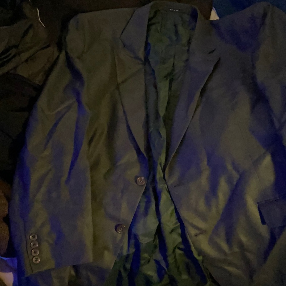 Dark grey suit